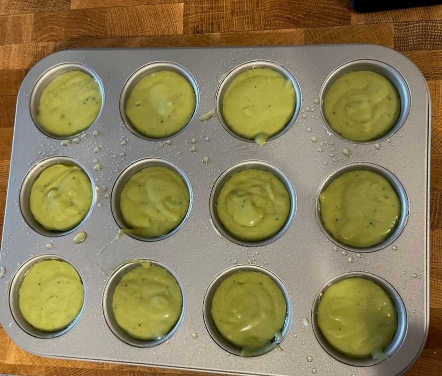 Fill Muffin Tins