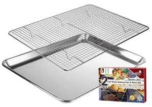 Kitchenatics Half Sheet with Cooling Rack