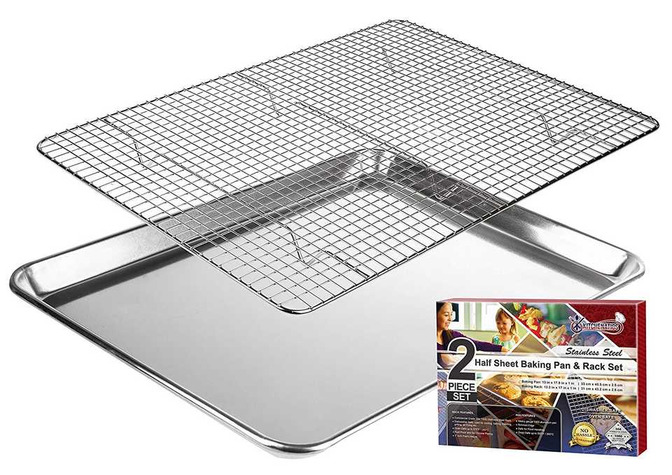 Kitchenatics Half Sheet with Cooling Rack