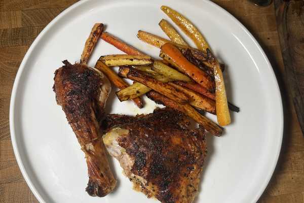 Spatchcocked Air Fryer Chicken