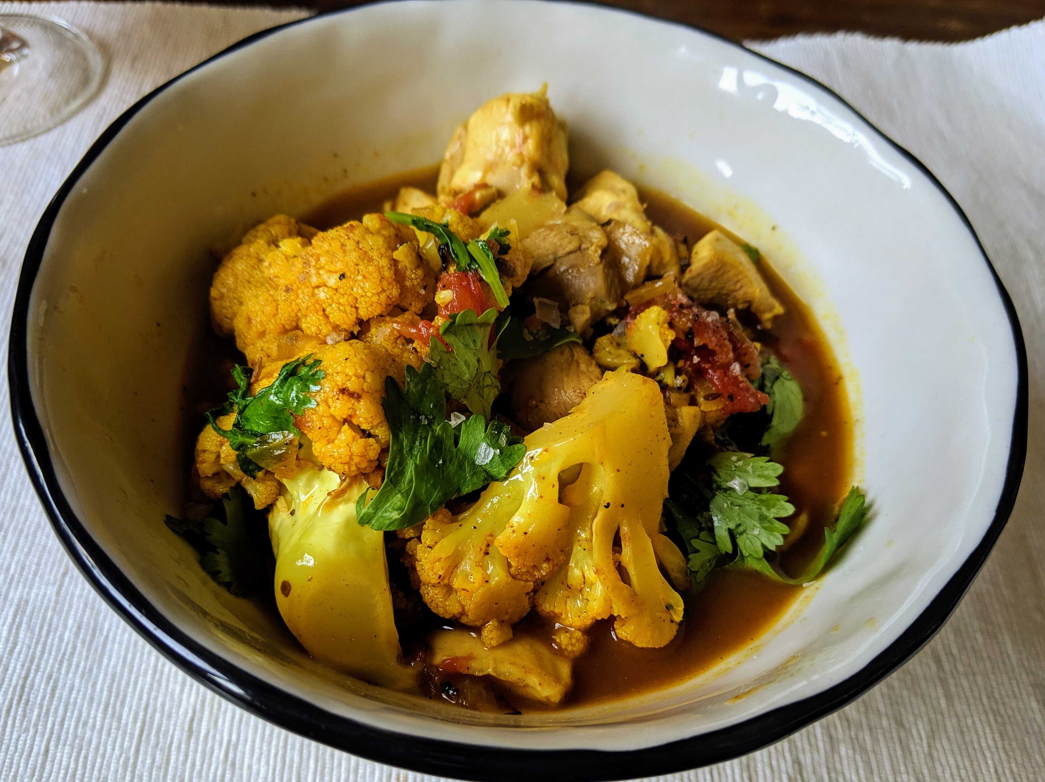 Burmese Chicken Cauliflower Curry 2974