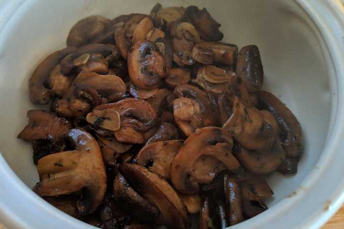 Sautéed mushrooms